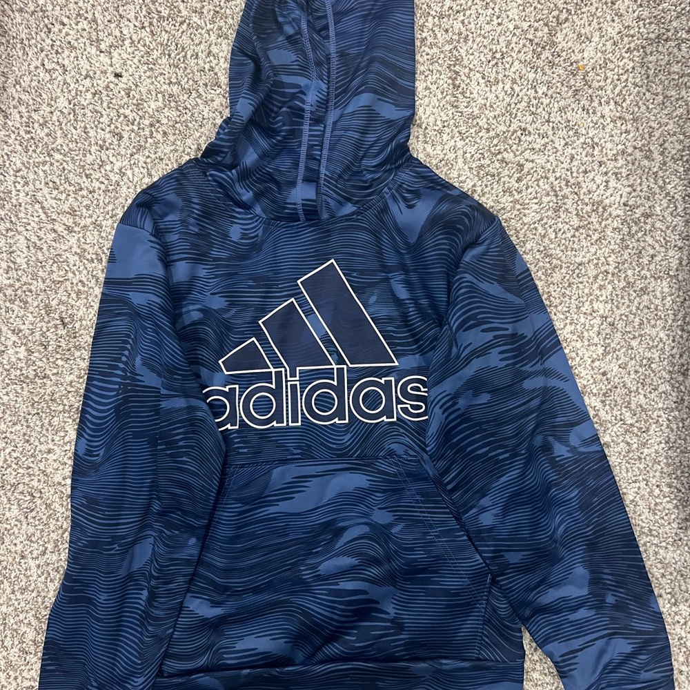 Adidas Navy Graphic Hoodie